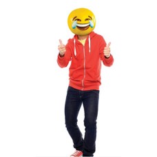 Emoji Tears of Joy latex Mask